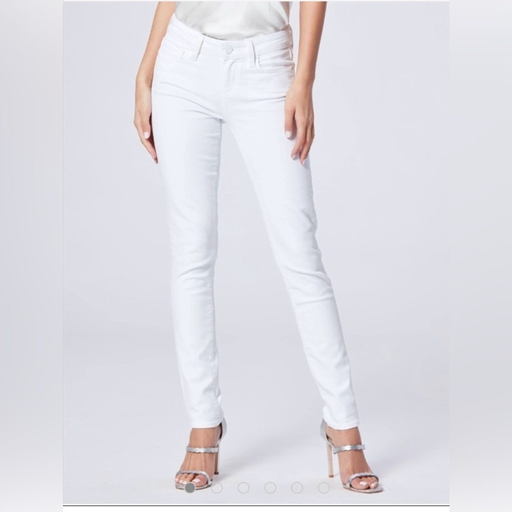 PAIGE jeans size 28 Peg Skinny white ankle ‎ jeans FLAWLESS 🩷🩷
